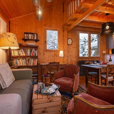 Du Glacier Cosy Alpine Style, Sleeps 4 - Happy شامونكس